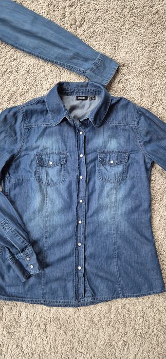 2 x Koszula dżinsowa jeansowa M 38
