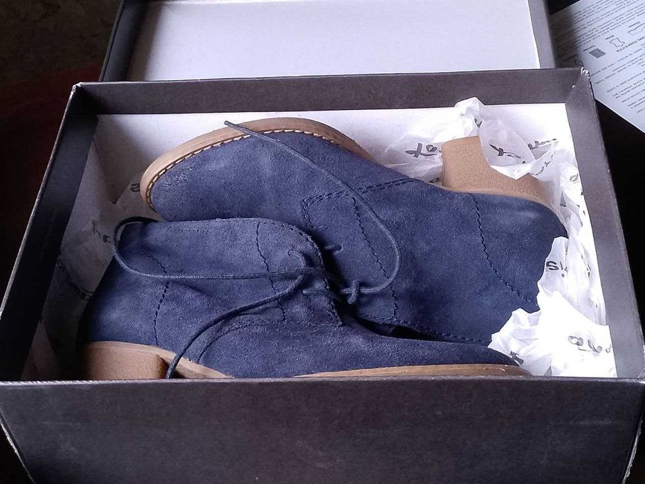 Демісезонні, замшеві черевики, ботильйони від бренду tamaris. 36 р