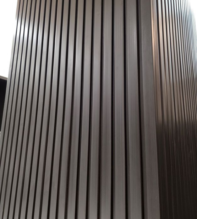 Lamele ścienne czarny mat Lamelio 8szt