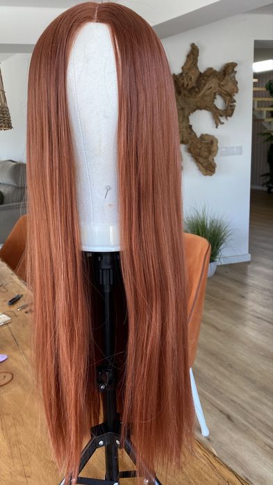 Peruca ruiva lisa