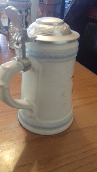 Caneca Cerveja alemã Loiça/Estanho