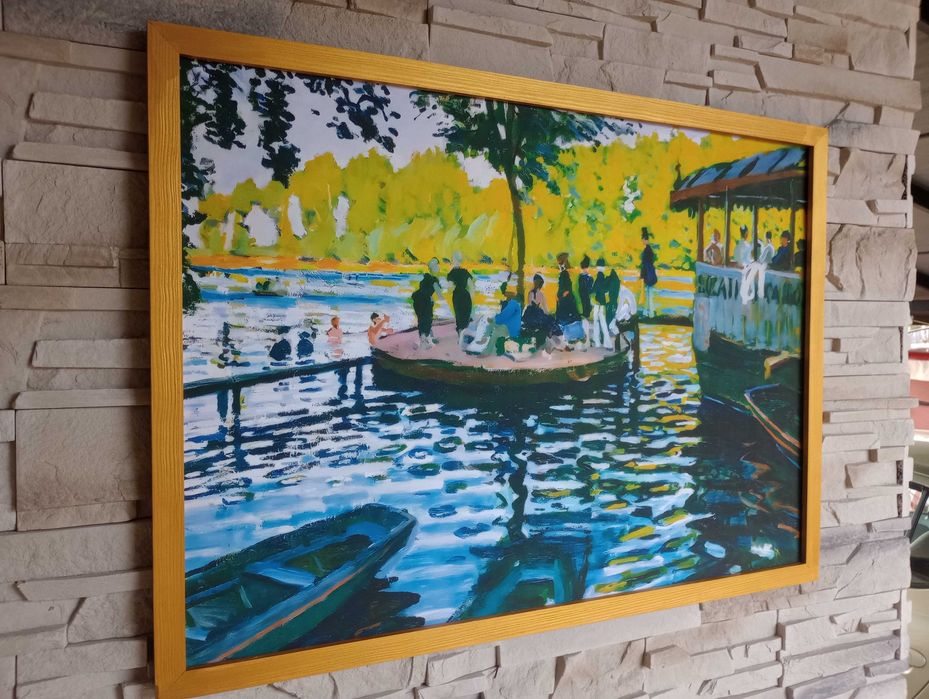 Obraz na płótnie - La Grenouillère, Claude Monet, 50x70