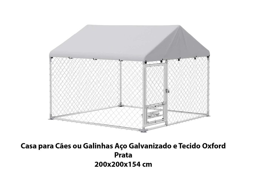 Casa para Cães ou Galinhas em Aço Galvanizado