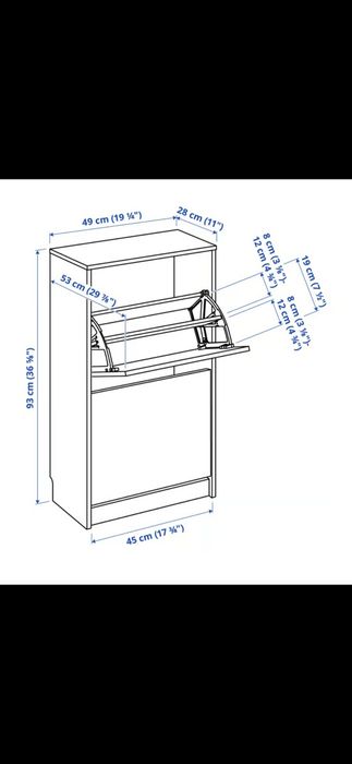 Szafki do butów Bissa