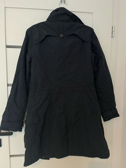 Płaszcz długi  granatowy S