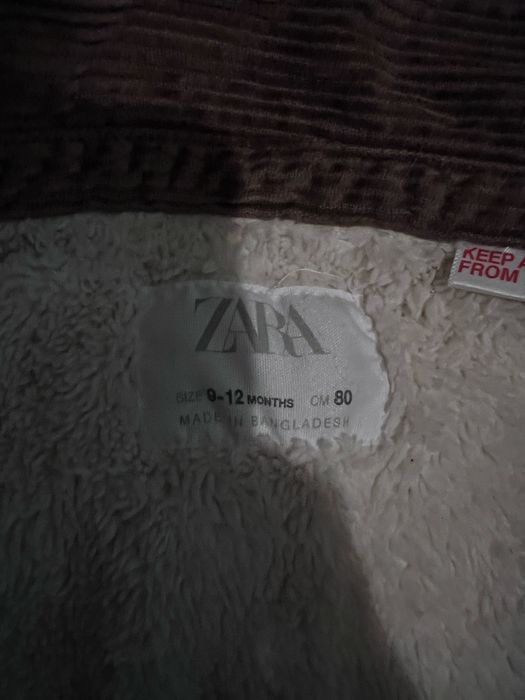 Продам теплу рубашку від zara 80
