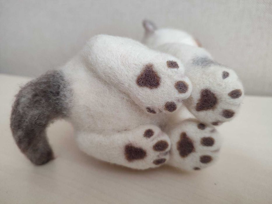 Валяна іграшка. Котик.