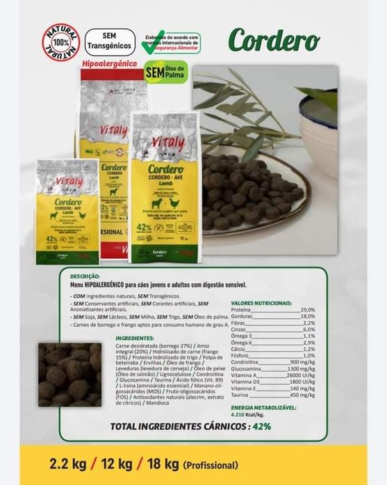 Ração para cão e gato Vitaly