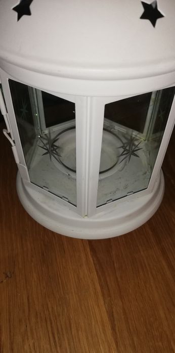 Lampion latarnia biała ikea