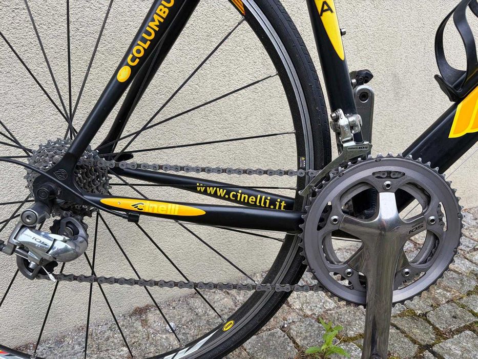 Cinelli rower szosowy L - dobre komponenty