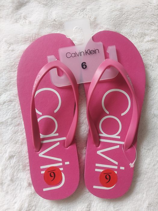 Klapki Japonki Calvin Klein różowe 36