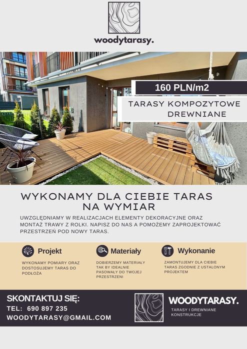 Taras kompozytowy / drewniany