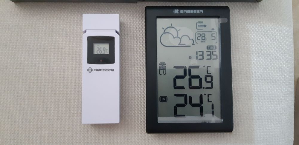 Метеостанция часы Bresser с выносным датчиком Bresser электронные часы