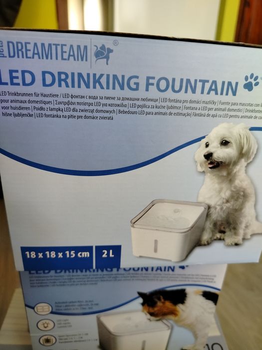 Poidło dla zwierząt z lampą led