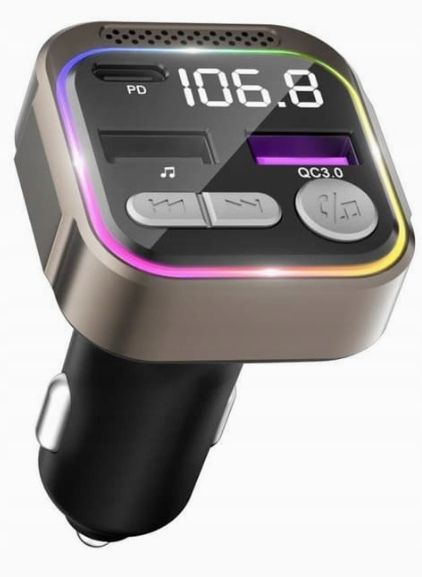 adapter samochodowy bluetooth gizmovine szybka ładowarka usb-c opis