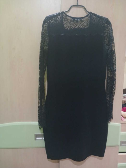 Сукня міні трикотажна чорна