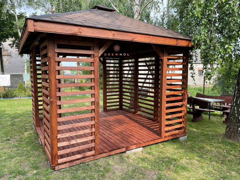 Altanka ogrodowa, altana, altany, wiata drewniana, pergola, drewutnia
