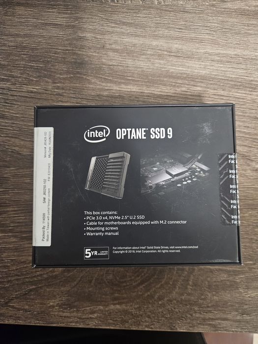 SSD диск Intel Optane 905P 480GB 3D XPoint