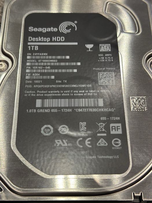Seagate Barracuda 7200.14 ST1000DM003 SATA HDD 3.5"