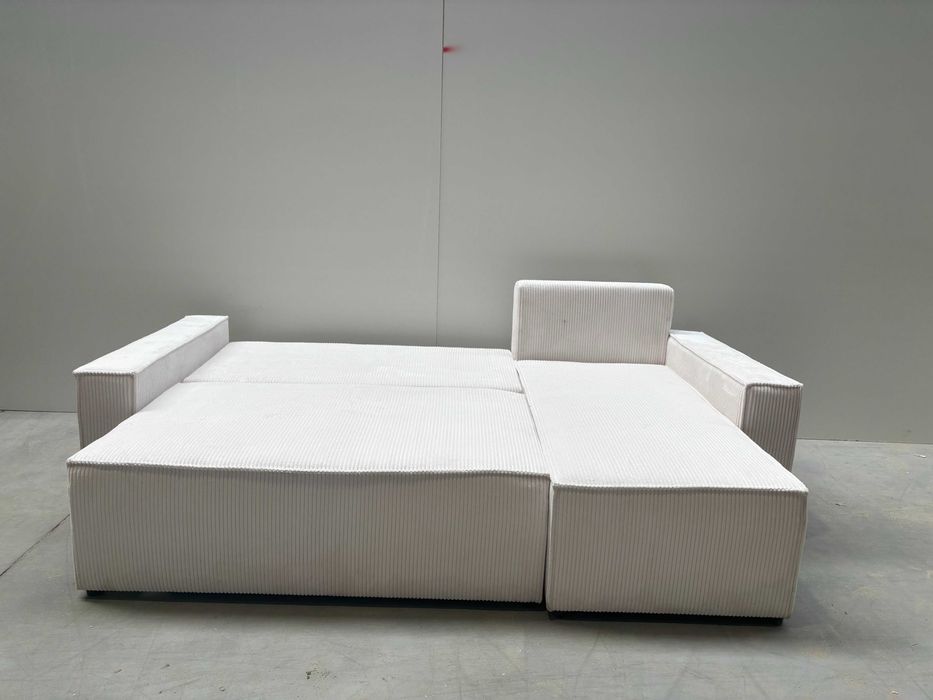 Sztruksowy narożnik rozkładany EDEN poso, pojemnik na pościel! 999ZŁ!!