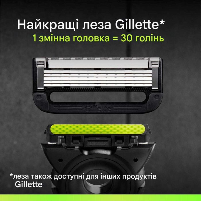 Чоловічий бритвений набір Gillette Labs 1 тримач + 2 касети