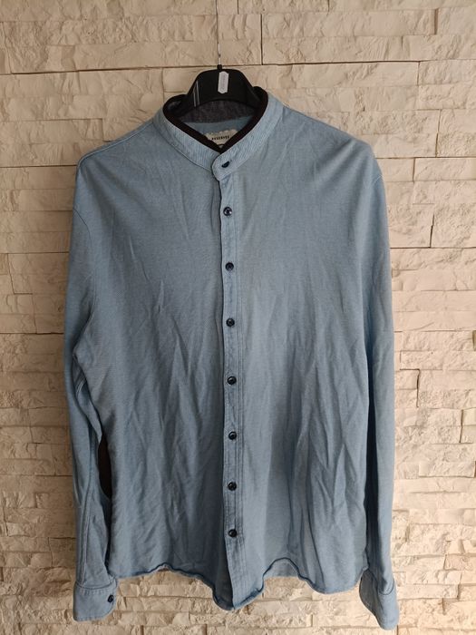Błękitna koszula męska Reserved slim fit długi rękaw stan jak na zdjęc