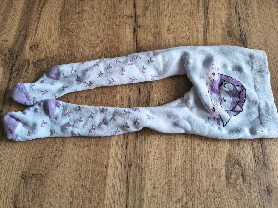 Grube rajstopy z podeszwą antypoślizgową  r. 62-68 cm