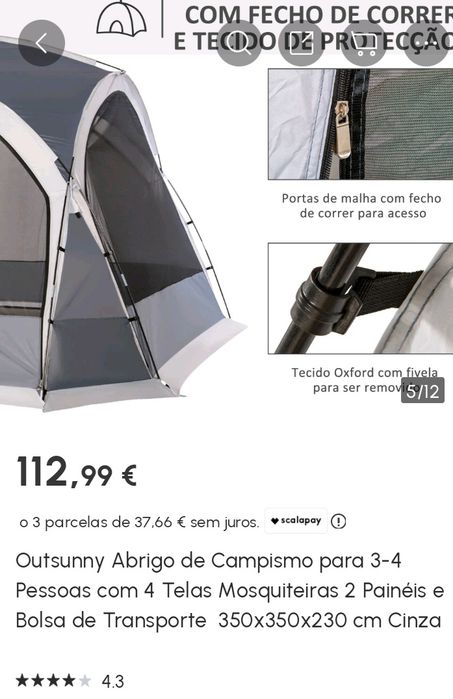 Tenda/Sala de campismo