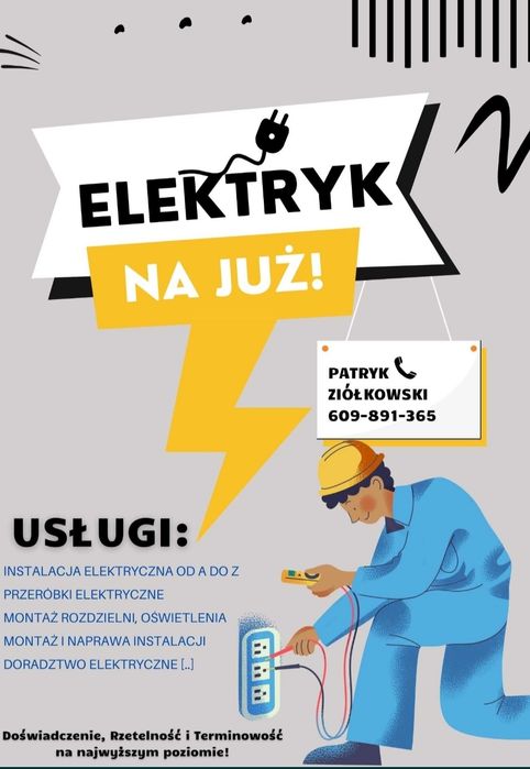 Elektryk, usługi elektryczne Wrocław, Oleśnica, Namysłów