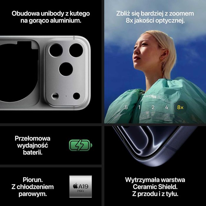 Apple Iphone 17 Pro 256 GB Głębinowy błękit