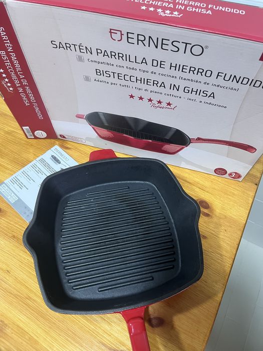 Grelhador de ferro fundido