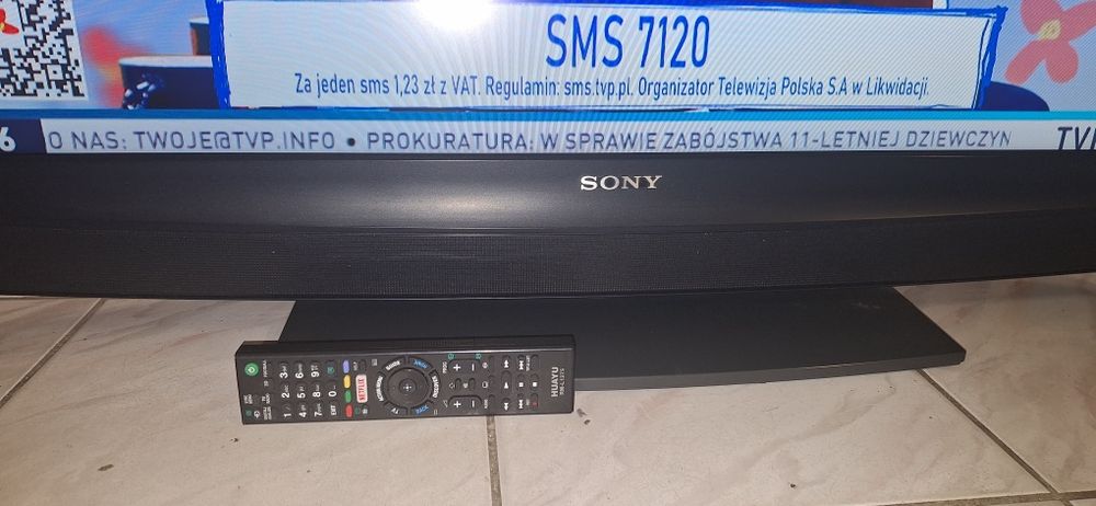 KDL40U2530 TV Sony 40" FullHD, podstawa+pilot. Sprawny.