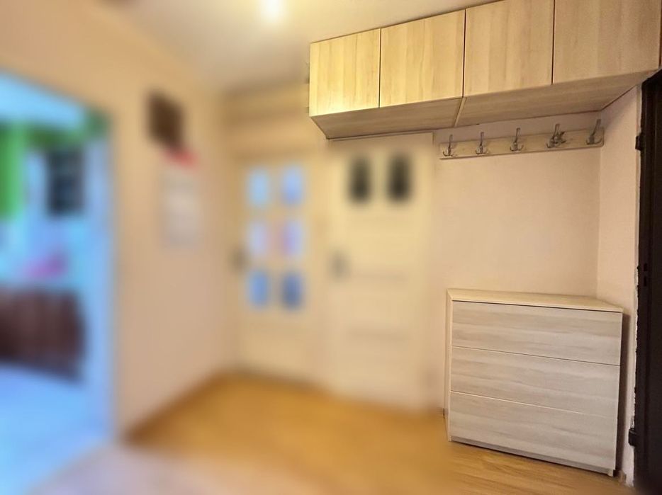 Sprzedam zabudowę korytarza – jasne drewno