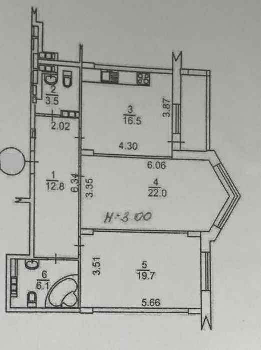 Продаж просторої квартири, ЖК Паркове місто, вул. Вишгородська, 45