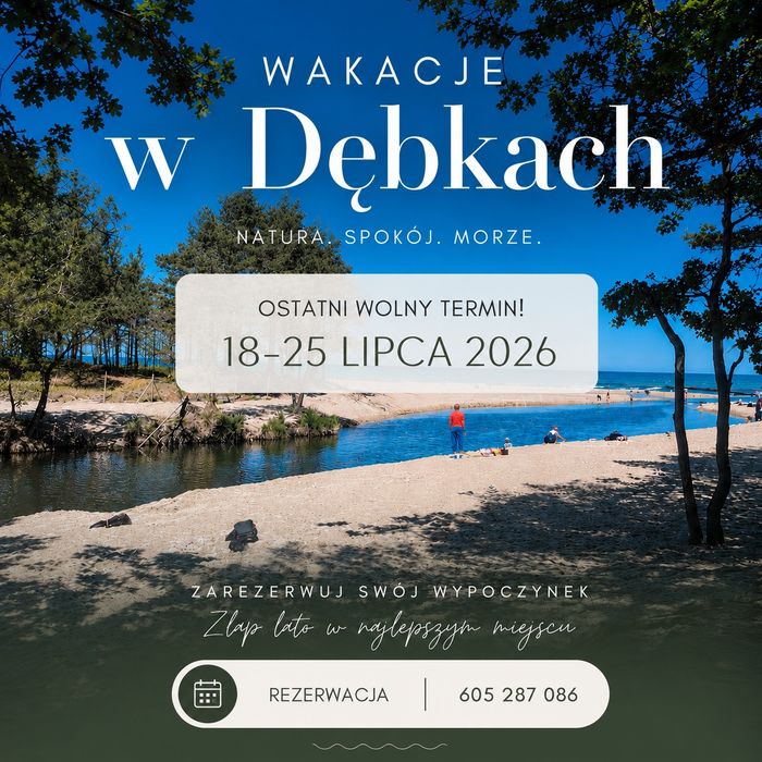 Dębki apartamenty 500m od plaży