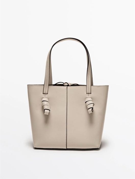 Маленька шкіряна сумка nappa Massimo Dutti