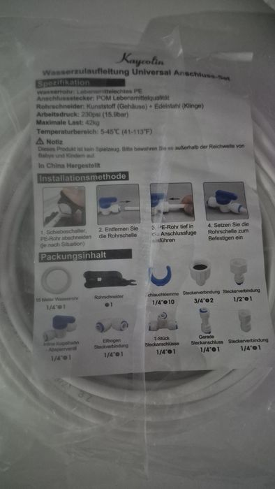 Conjunto de instalações para água de frigorificos