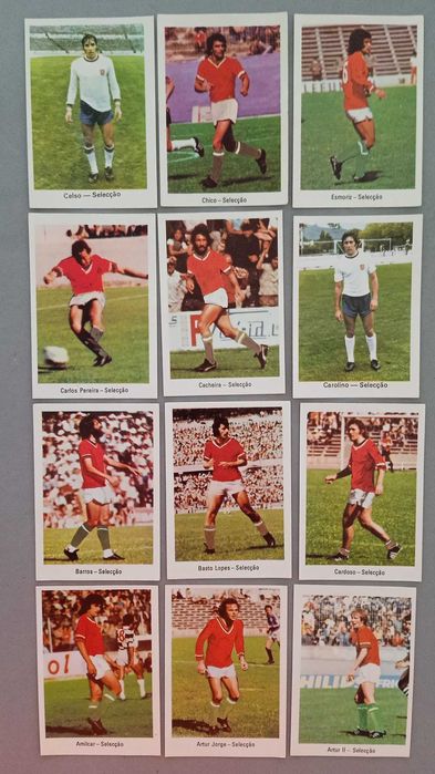 Cromos Futebol - Coleção Futebol 77 A Grande Seleção (várias fotos)