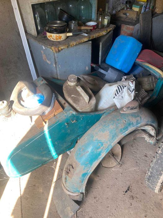 Мотоцикл Днєпр М79 з прицепом