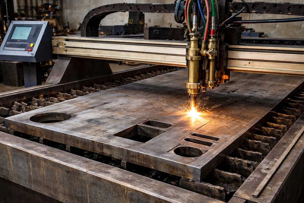 Mesa de Corte Plasma e Oxicorte – Corte Chapas até 300mm Espessura