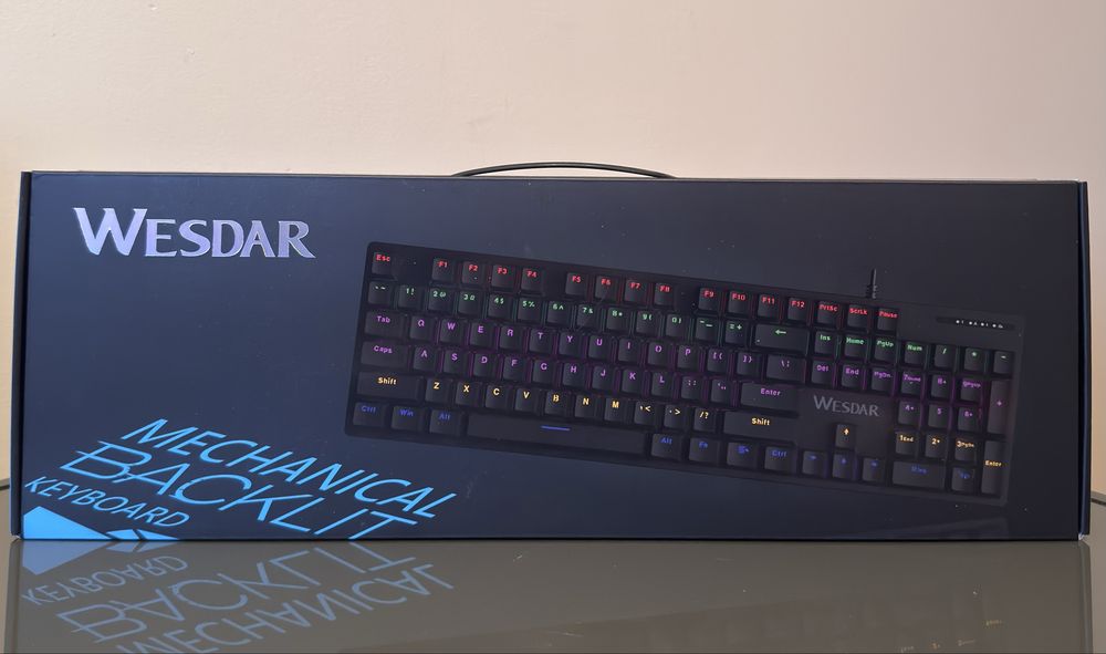 Klawiatura Mechaniczna WESDAR MK821 | RGB | USB-C | NOWA!