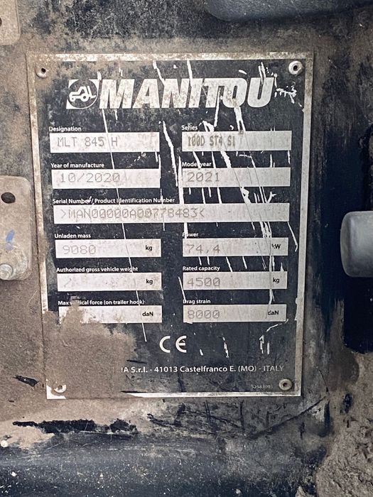 Manitou MLT 845