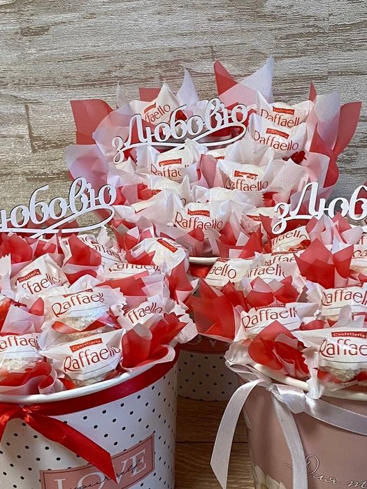 Букет з цукерок рафаелло