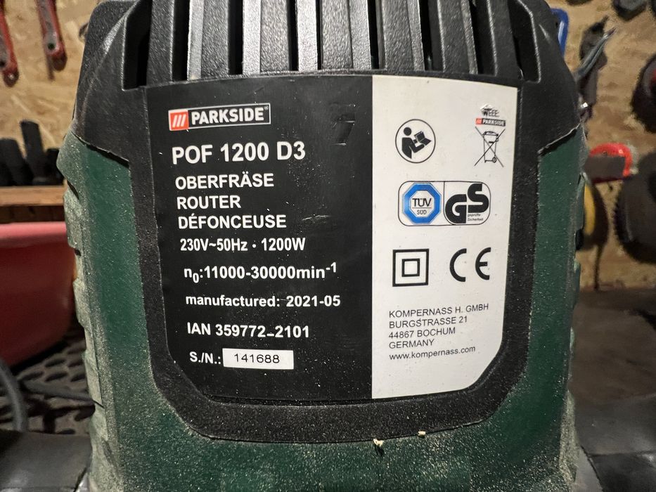 Фрезер PARKSIDE 220В 1200Вт POF 1200 D3