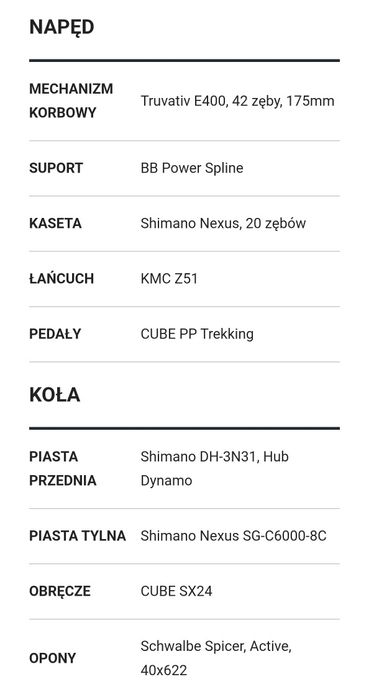 Rower miejski cube