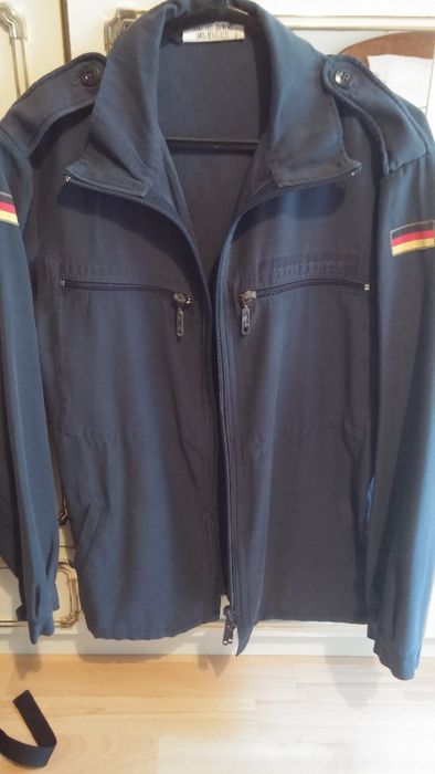 Casaco Vintage, cor azul marinho