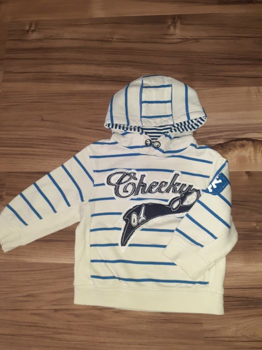 Bluza dresowa z kapturem jak nowa 74/80