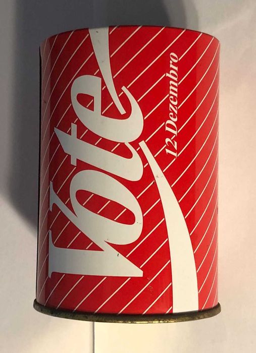 Lata Porta Canetas PS Campanha Eleitoral “Vote 12 Dezembro”