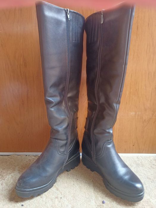 Чоботи жіночф кожані