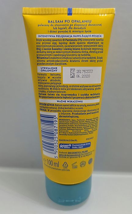Dax Sun rodzinny balsam po opalaniu 100ml nowy